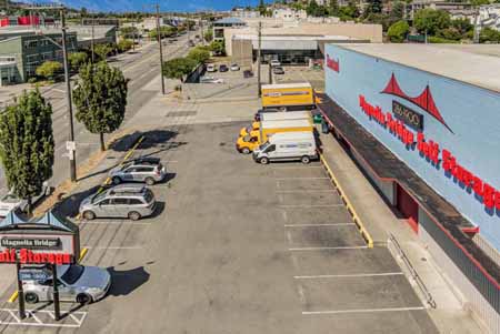 Parking area for a self storage facility.