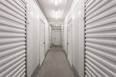 Interior of a climate controlled self storage facility.