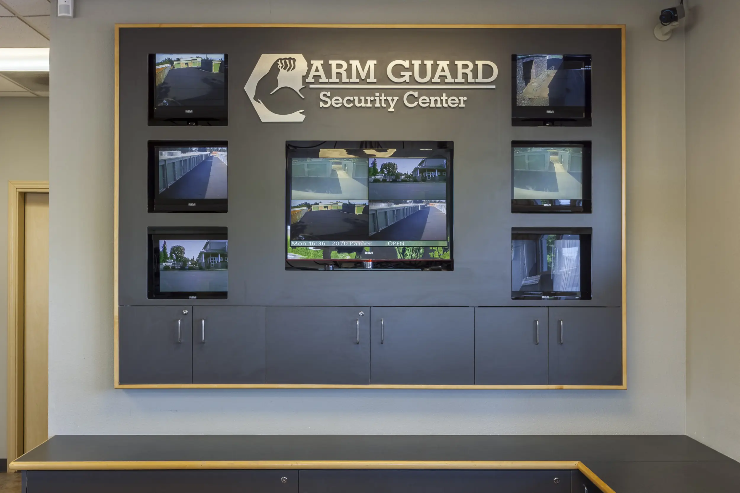 Security cameras at the Arm Guard facility