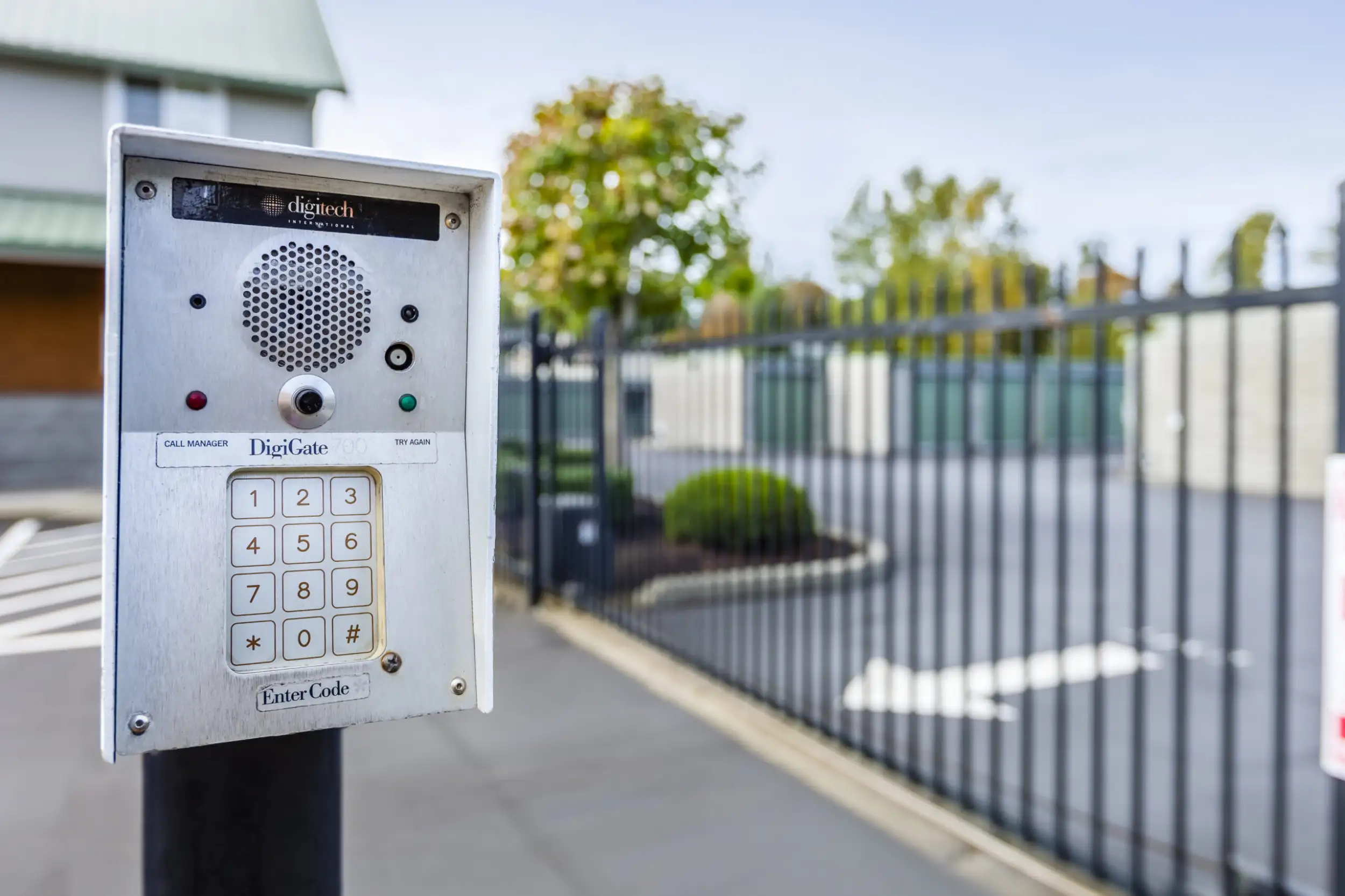 Entry keypad at Arm Guard facility
